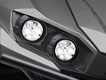 Qaudruple LED Headlights DC Sockets The Teryx4 features two DC sockets - one in the The completely restyled front end maintains the tough Quadruple LED headlamps are featured.