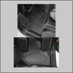 Tough thick rubber pat protects feet and Teryx floorboards. Helps to reduce sound levels.