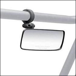 3D curved safety glass mirror provides excellent field of view.