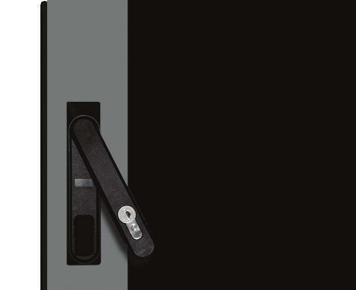 Handles & locks VERAK handles and locking systems The Primary configurations provide swing handle with manual locking.