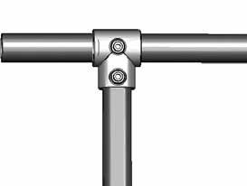 Position the pvc tube in the clamps as desired and tighten the U-clamp mounting screws to secure the tube.