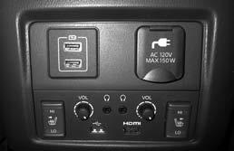 4 To use the outlets for devices that require 10V power, place the ignition switch in the ON