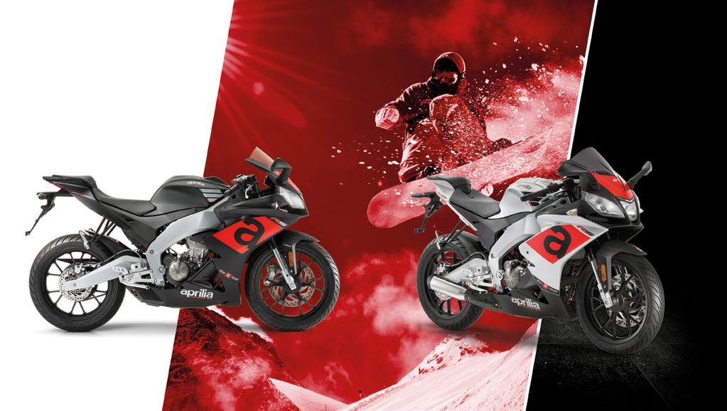 RS125 PACKED WITH POWER AND AGILITY FAMILY FEELING WITH THE RSV4 SPORTS ERGONOMICS LED