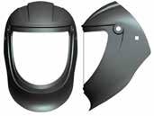 the Airkos Black combines the clear visor fit for grinding applications, to a