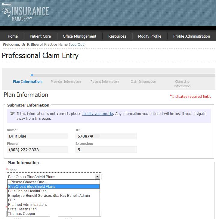 Claims and Medical Records My Insurance Manager You can file BlueCard claims can online.