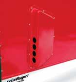 ) Rear Ramp Door with Spring Assist 7.) Wall Mounted Tie-Down Rings 8.
