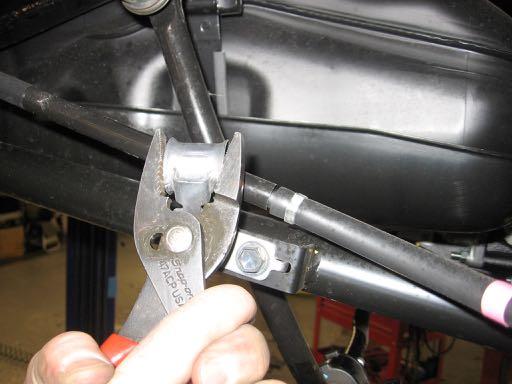 Then reconnect both rear shock absorbers to the axle.