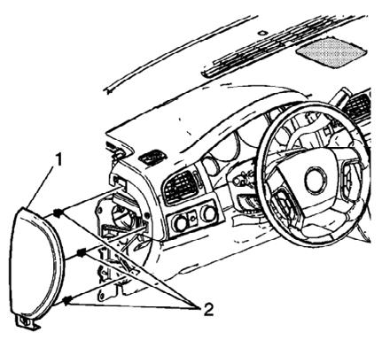 FIGURE 10 Cut Accessory Pass-Through in Front of Dash 30. Using a Trim Removal Tool, remove Left Instrument Panel Outer Trim Cover (1). Figure 13. FIGURE 13 23.