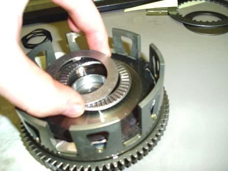 d. Install the bearing and special thrust washer. e.