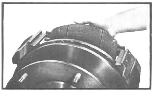 NOTE If more than one brake requires service, work on only one brake at a time, however, shoe and lining assemblies must always be replaced in both brakes.