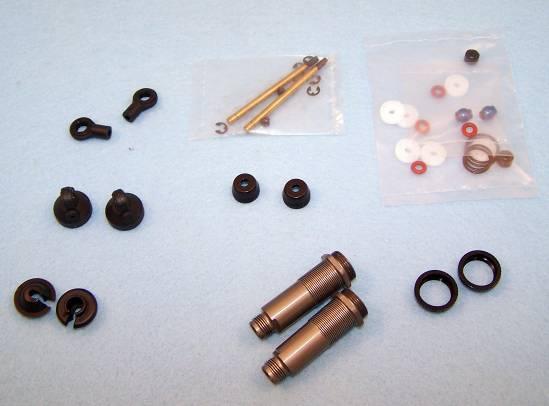 We re going to be building the rear shocks (ASC 7478) now. Open the bag and remove the contents.