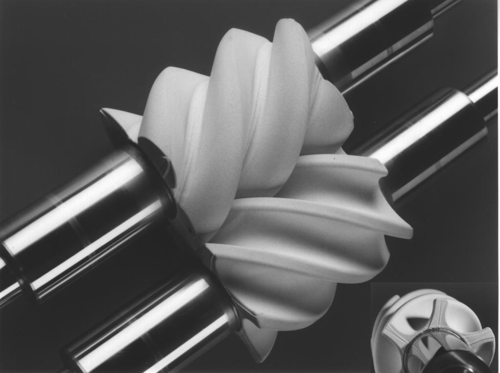 Figure 6: Rotors for the screw-motor coated with zirkoniumoxide 3.