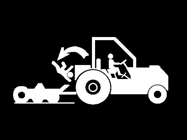 Use extreme caution and avoid hard applications of the tractor brakes when towing heavy loads at road speeds. Never tow the implement at speeds greater than 20 MPH (32 kph). OPS-U- 0018 14.