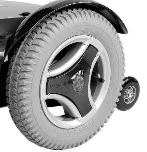 So check regularly to see that the tires are maintained at a pressure of 29 psi (200 kpa). Filling with air 1. Unscrew the plastic cap on the air valve of the tire. 2. Connect the compressed air nozzle to the air valve and adjust the tire pressure to the prescribed level.