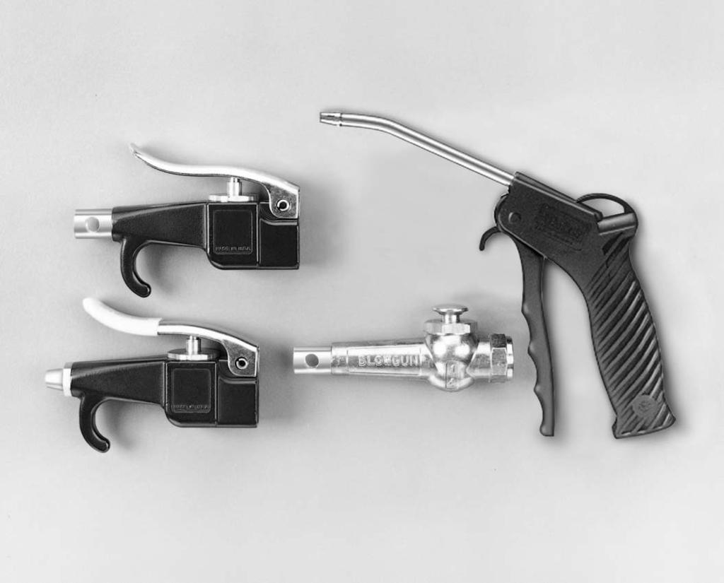 Brass Nozzle & Aspirator Blow Guns... 2 Vortec FLO-GAIN & Self Regulating Blow Guns.