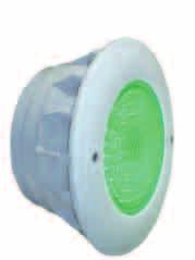 UNDER WATER LIGHT Underwater light LED with Niche Designed to be used fully submerged underwater in fresh water swimming pools Manufactured in polyamide and ABS resistsing chemicals and temperature