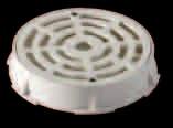 Drain grilles used in concrete pools with