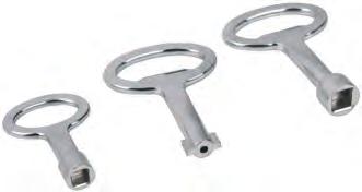 K0535 Keys for latches and locks Form 50 Form B 50 Die-cast zinc. chromium-plated.
