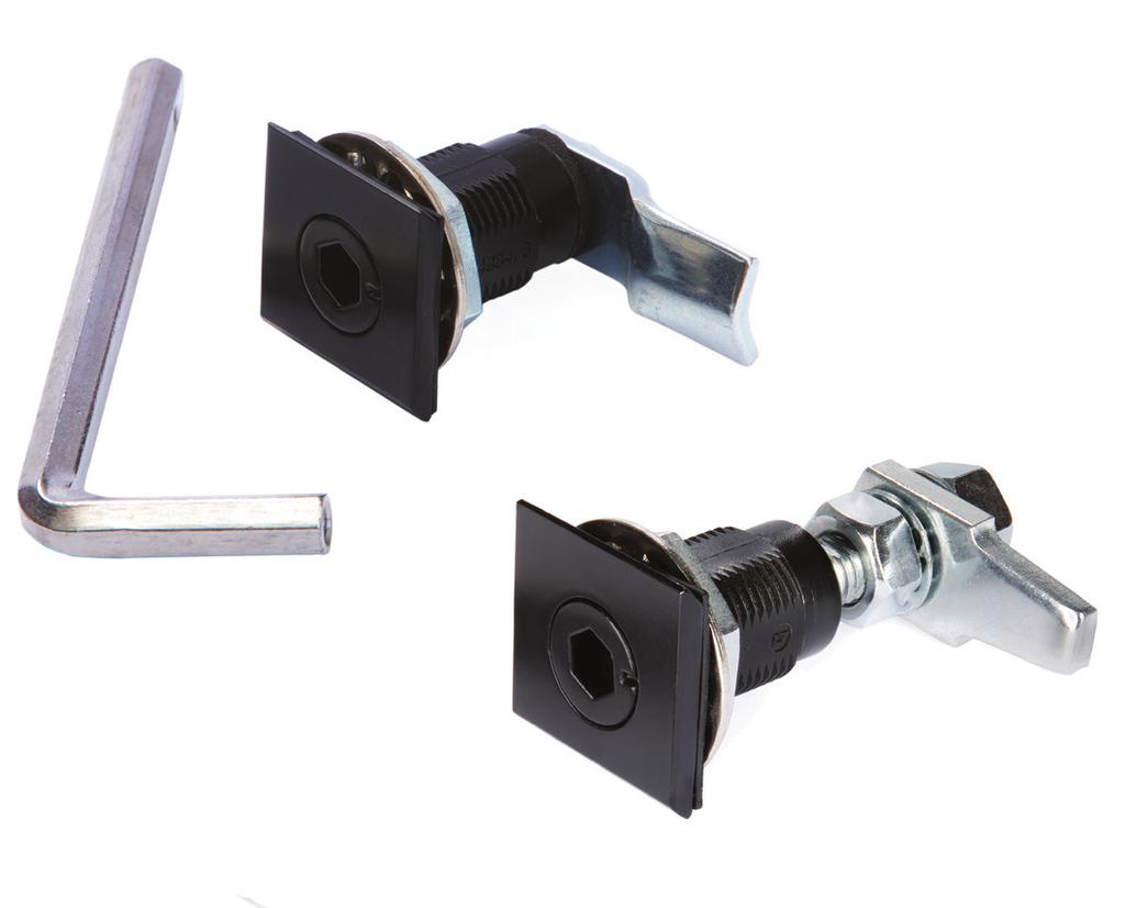 Model 07 ML iecast Zinc am Latch ylinder Lock am quarter-turn to open or close, with locking function. Includes allen key. ie cast zinc housing and insert, zinc plated steel cam.