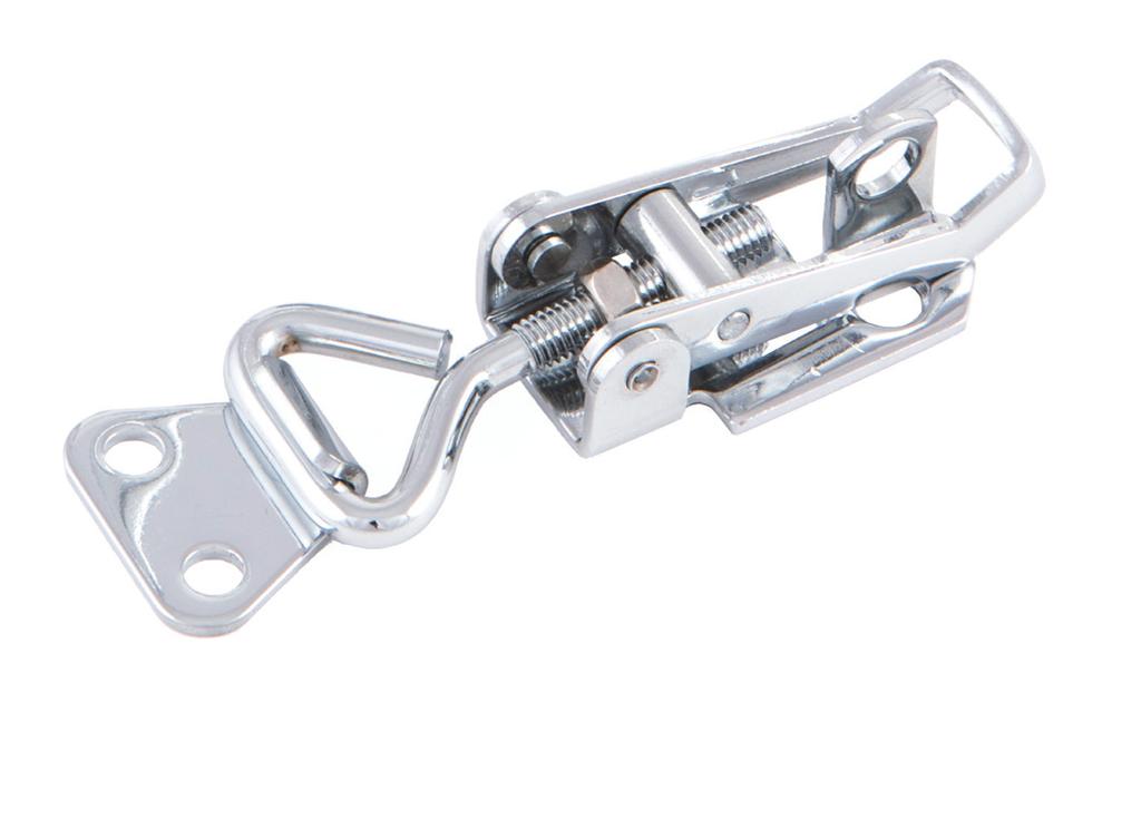 I Model 02 ML djustable Toggle Latch Stainless steel adjustable toggle latch. omplete with catchplate. Stainless steel 304 inish Polished H J Part No.