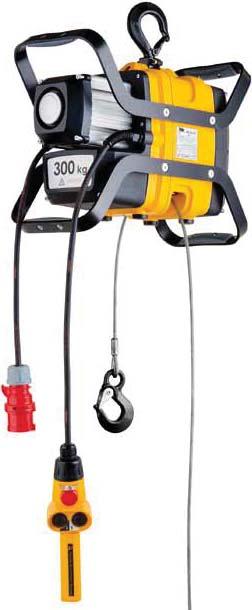 Mobile endless winch up to 300! Options Radio remote control with high range. Other operating voltages on request. Non-rotating steel wire ropes. Manual and electric trolleys.