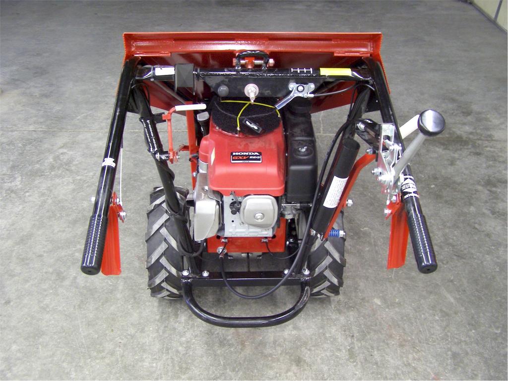 Panther Rhino Tear-Off Machine 6. The Controls 1. Throttle control lever: Controls the engine on-off, speed and choke. 2.