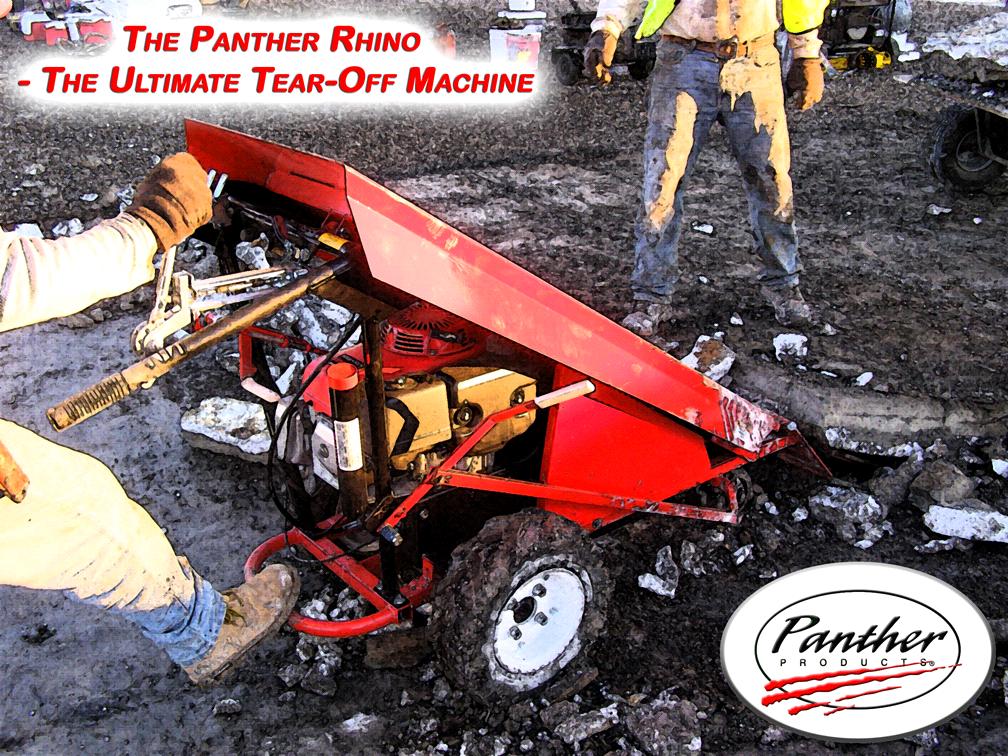 Panther Rhino Tear-Off Machine Published by Panther Products Corporation, Inc. 2501 Anaconda Rd.