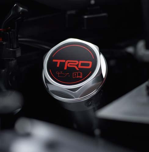 High-temperature-rated silicone anti-drain back valve helps retain oil in the filter to help avoid dry starts TRD OIL CAP The legendary Toyota Racing