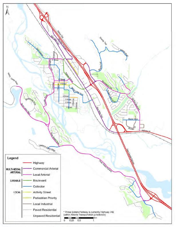 Figure 2 Street Classifications (Source: Integrated Transportation Plan 2014) TSMV Resort Centre
