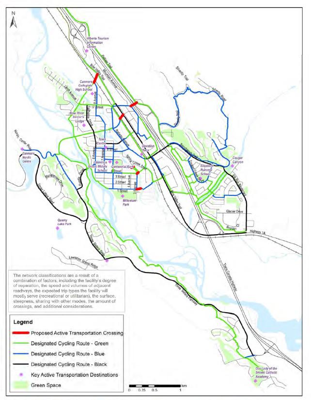 Figure 3 Active Transportation Network (Source: Integrated Transportation Plan 2014) TSMV Resort Centre