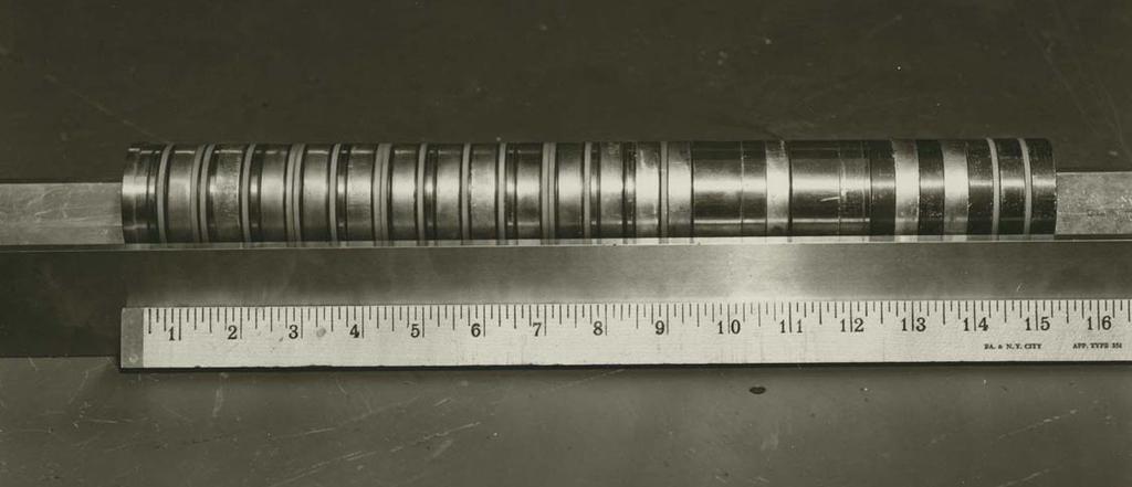 Figure 10 shows a miniature ionization chamber I developed which could be inserted into the core of the naval