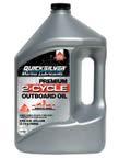 QUICKSILVER 2-STROKE OIL LINEUP Premium 2-Cycle Outboard Oil - For low-to mid-horsepower outboard engines, under general marine operating conditions - Exceeds TC-W3 standards - Reduces rust and