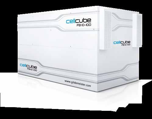 ENERGY PROVISION FROM 10 kw POWER OUTpUT AND UP TO 130 kwh CAPACITY CellCube - for a stable power supply.