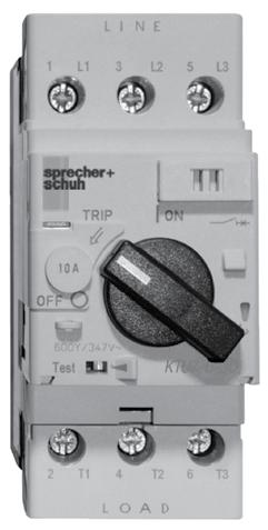 Series UL489 Molded Case Circuit Breakers Versatile, convenient and space saving for a variety of applications Sprecher+Schuh s series of UL are UL489 and CE listed for global applications.