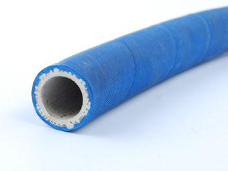 Tube: Abrasion, ozone and weather resistant synthetic rubber. Cover: White or blue CR/BR. Reinforcement: High tensile cord and high tensile steel wire helix.