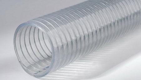 Spring Hose Spring hose is also called PVC steel wire reinforced hose, which has steel wire screwy inserted in the PVC body.