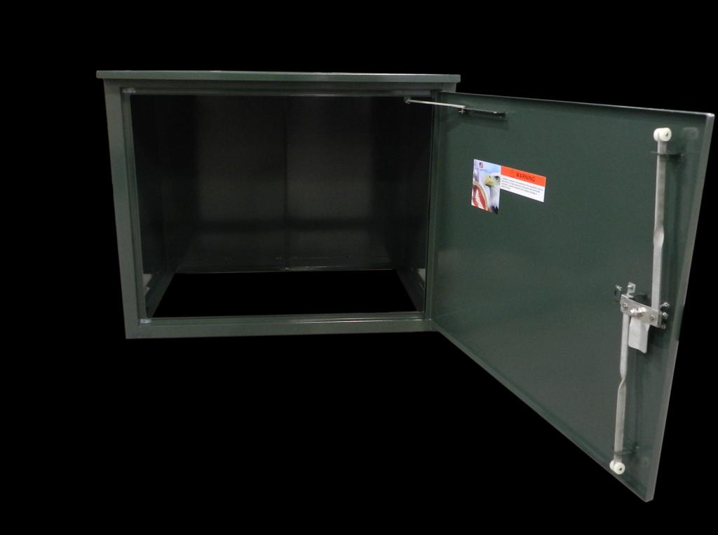 PADMOUNTED ENCLOSURE CONSTRUCTION FEATURES 10 5 2 4 8 3 1. Lifting provisions with removable lifting plates and blind-tapped bolt holes.