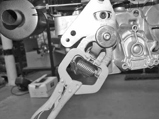 Control lever stops adjustment. Clamp Keep hands, hair, clothing, etc., clear of the rotating drive wheels/hubs during this process. Exercise extreme caution.
