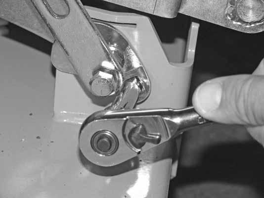 The inner nut must be tight to prevent cam movement. Figure 6-7 & Figure 6-8 Figure 6-4 Bolt Outer nut Hardware Hold the bolt and outer nut so cam does not move while tightening the inner nut.