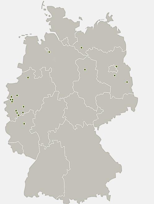 6 Asukoht, Saksamaa Own composting plants: Tönisvorst (NRW), Wermelskirchen (NRW) Erftstadt (NRW), Mayen (Rheinland-Pfalz) Bärenbrück (Brandenburg), Trappenfelde (Brandenburg) Moers (NRW), Telz