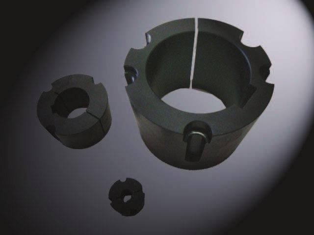 METAL Taper Bushes TAER BUSES The taper bushes allow easy mountig and quick removal of the transmission, thus eliminating the clearance between shaft