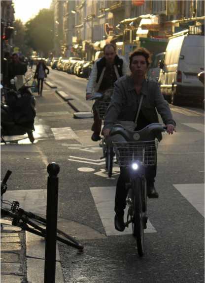 Promoting cycling: Paris Velib public bike scheme started in July 2007 as