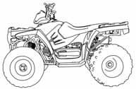 Vehicle Identification Numbers Record your ATV's identification numbers and key number in the spaces provided. Remove the spare key and store it in a safe place.