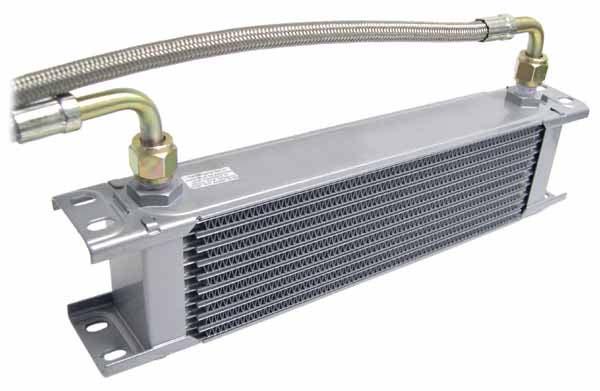 (You may wish to prime the oil cooler by filling it with oil, before you attach the hoses. This is not absolutely necessary, but it may speed up the purging process.) 24.