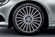 01 Multi-spoke wheel Finish: thulium silver Wheel: 8.5 J x 20 ET 36 Tyre: 245/40 R20 XL* A222 401 1702 9293 Wheel: 9.5 J x 20 ET 43.