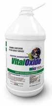 Reduce the risks of Health Care Acquired Infections by killing virus, bacteria and mold faster, safer and quieter. Vital Oxide No rinse sanitizer for food contact surfaces (D2).