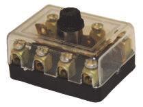 FUSE HOLDERS // POWER CONSUMABLES Continental Fuse Boxes Size 290.081 4-way Continental fuse box 1 290.