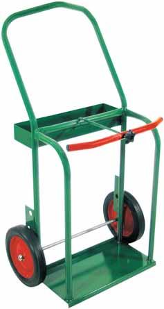 80 TO 150 CU.FT. OXYGEN & 75 CU.FT. (NO.3) ACETYLENE CYLINDER CARTS HIGH RAIL FRAME DESIGN These carts are designed for (2) high or low pressure cylinders side-by-side.