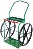 244 TO 330 CU.FT. OXYGEN & 145 CU.FT. (NO.4) ACETYLENE CYLINDER CARTS HIGH RAIL FRAME DESIGN These carts are designed for (2) high or low pressure cylinders side-by-side of 9 1/4 ea.