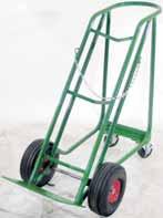 Designed and balanced for those who transport high pressure cylinders on a daily basis, these carts are equipped with rear assemblies that relieve the operator from a heavy load.